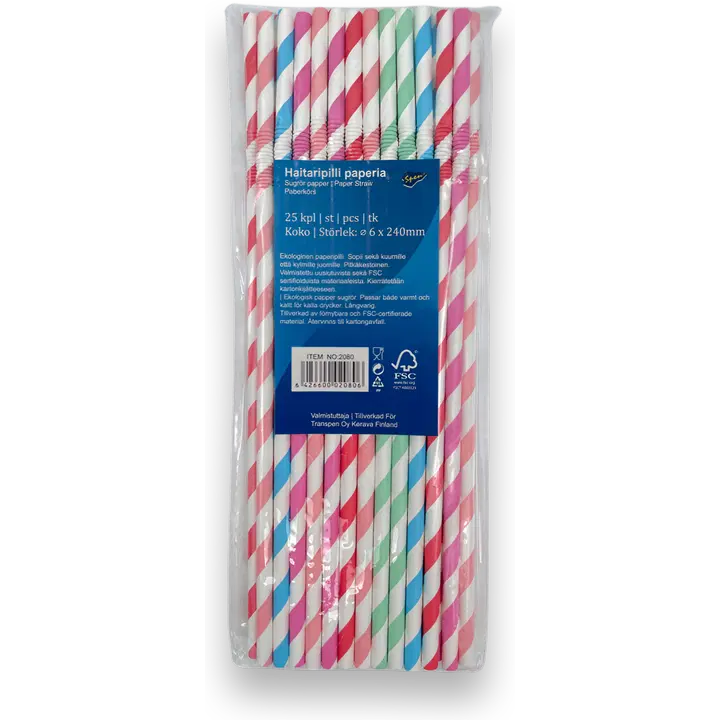 Spen paberist joogikõrred 25tk
