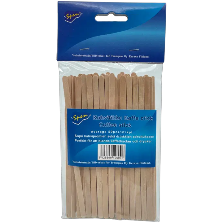 Spen puidust pulgad kohvile 50tk