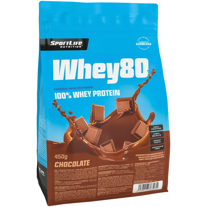 Sportlife Whey80 proteiinipulber - šokolaad 450 g