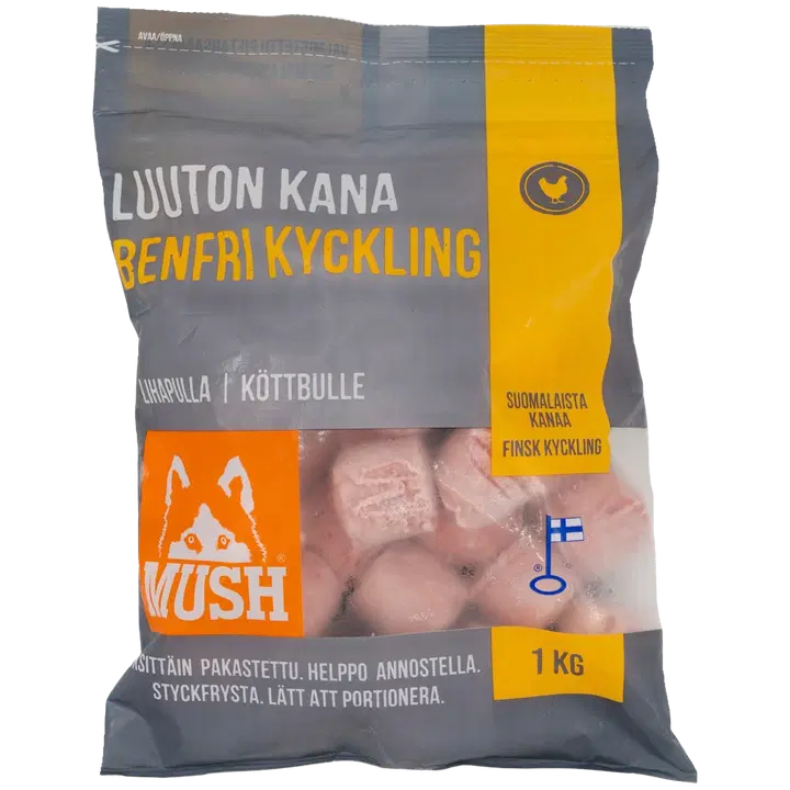 Mush luudeta külmutatud kanaliha koertele 1 kg
