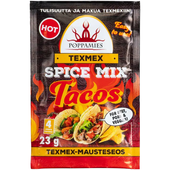 Poppamies tex-mex tuline vürtsisegu takodele 23 g