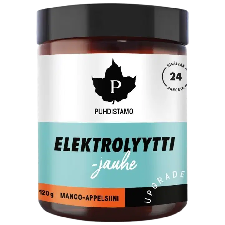 Puhdistamo elektrolüütide pulber mango-apelsiini 120 g