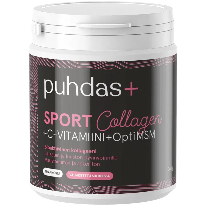 Puhdas+ kollageenipulber C-vitamiin-OptiMSM 260g