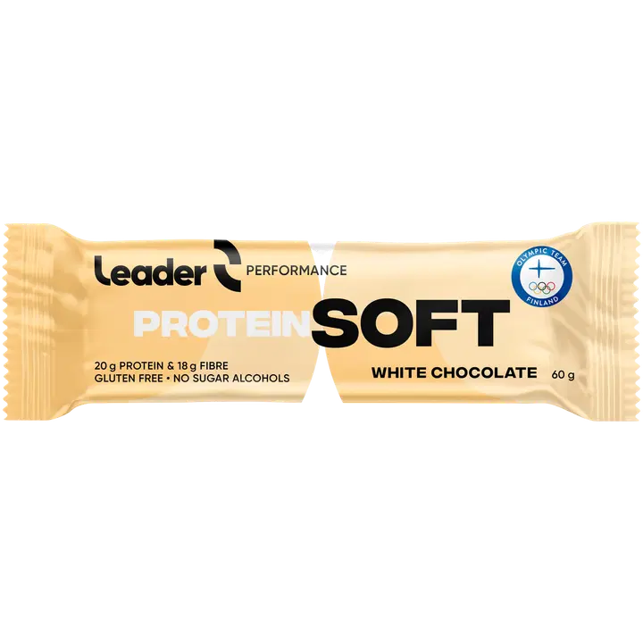 Leader Proteiinibatoon krõbe valge šokolaadi, 60 g
