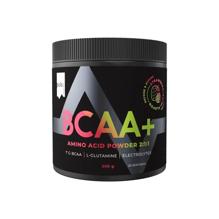 Puls Nutrition maasika-kiivi BCAA+ joogipulber 300 g