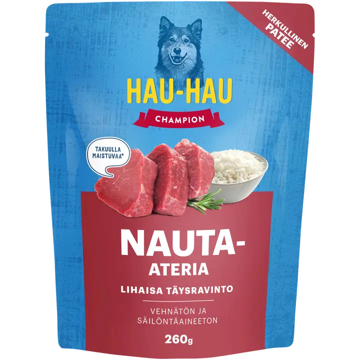 Hau-Hau Champion lihakonserv koerale 260 g