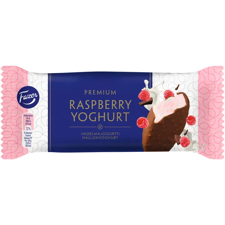 Fazer Premium Vaarika-Jogurti pulgajäätis 66 g/94 ml
