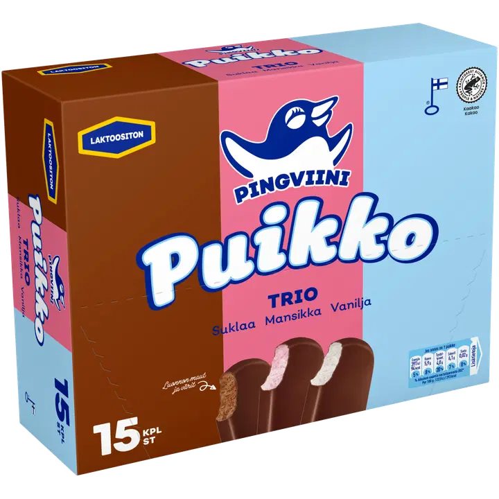 Pingviini Jäätise Multipakk trio Laktoosivaba 15x32 g