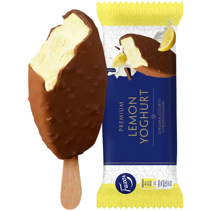 Fazer Premium Sidruni-Jogurti pulgajäätis 66 g/94 ml