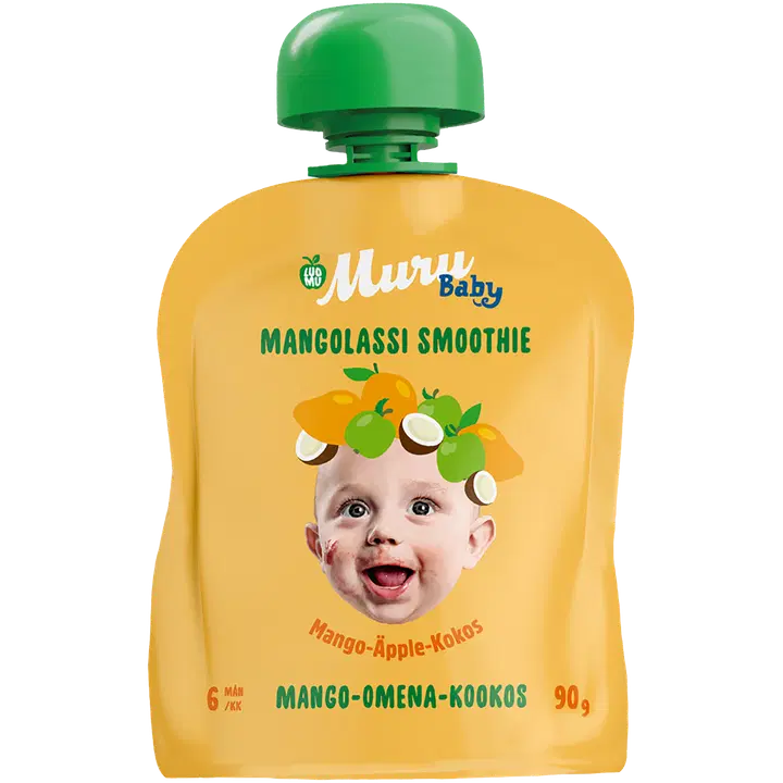 Muru Baby mangolassi smuuti mango-õuna-kookose mahe 6k 90g