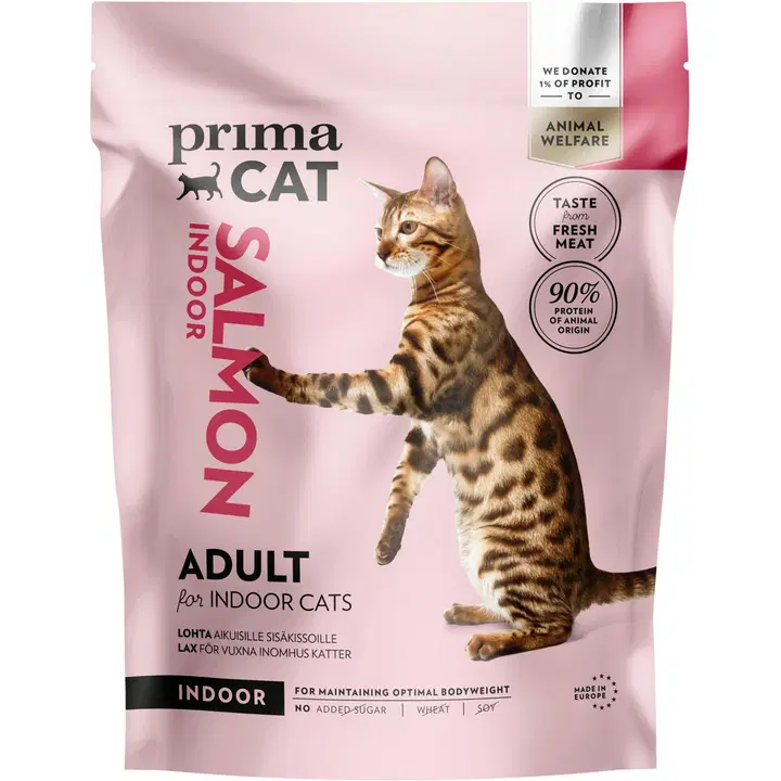 Prima Cat kuivtoit kodukassidele lõhega 400g