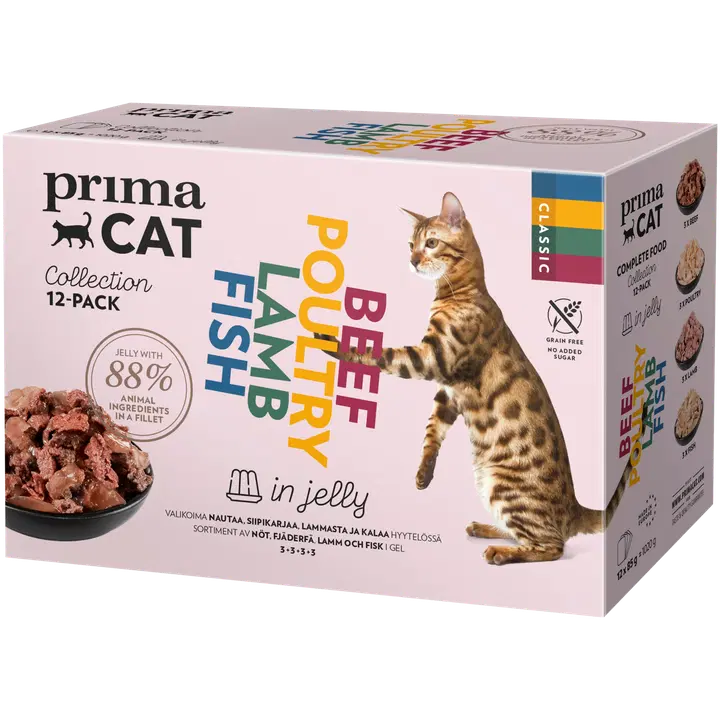 Primacat Classic kassitoiduvalik tarretises 12x85g