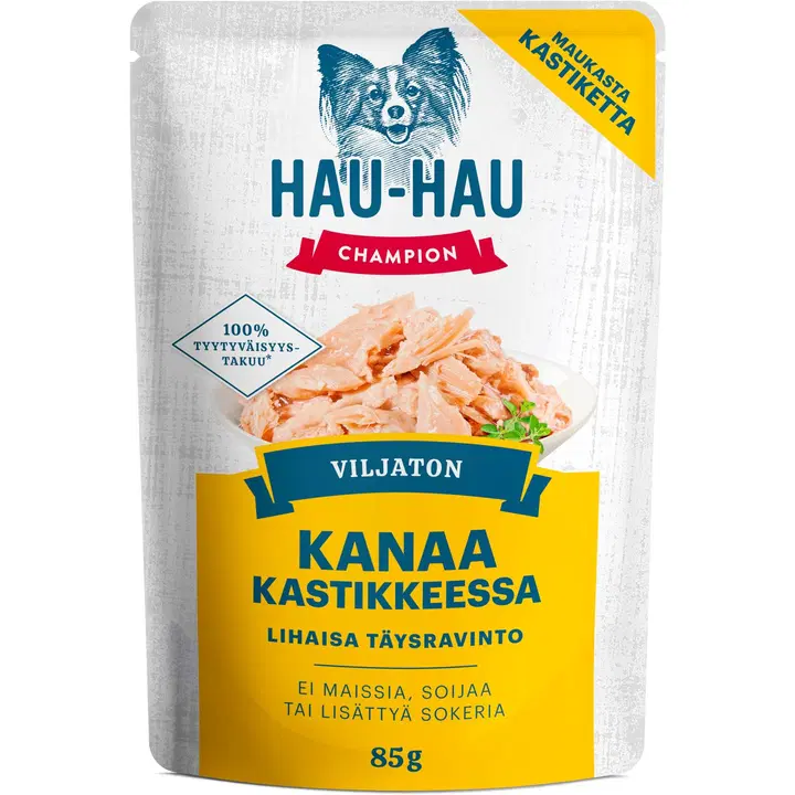 Hau-Hau Champion koeratoit kanalihaga kastmes 85 G