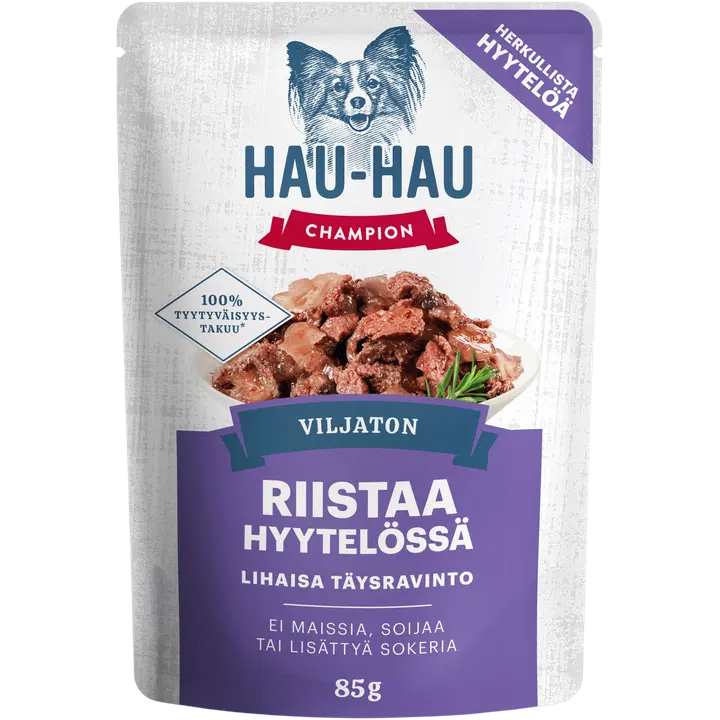Hau-Hau Champion koeratoit lihaga tarretises 85 G