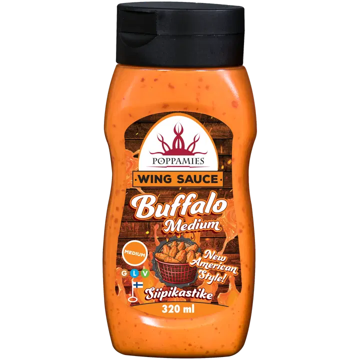 Poppamies buffalo kaste kanatiibadele, keskmine 320 ml
