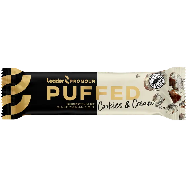 LEADER PROMOUR PUFFED 40G COOKIES&CREAM
