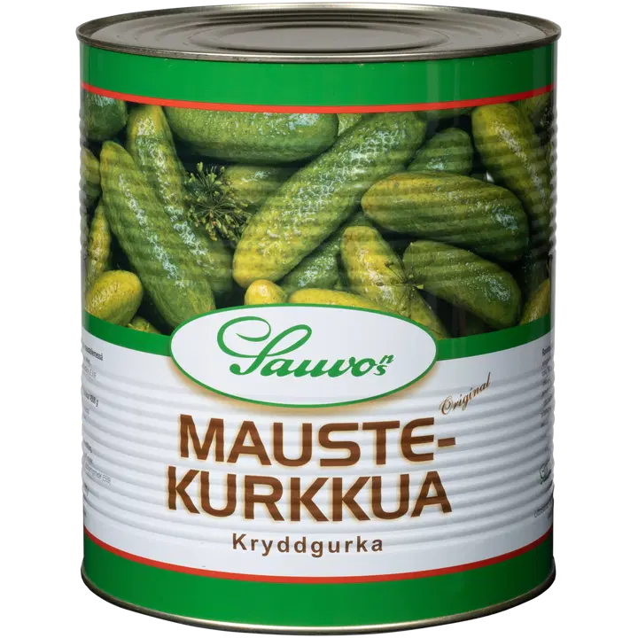 Sauvon 8,2/4,5 kg mausteliemessä valikoituja kurkkuja