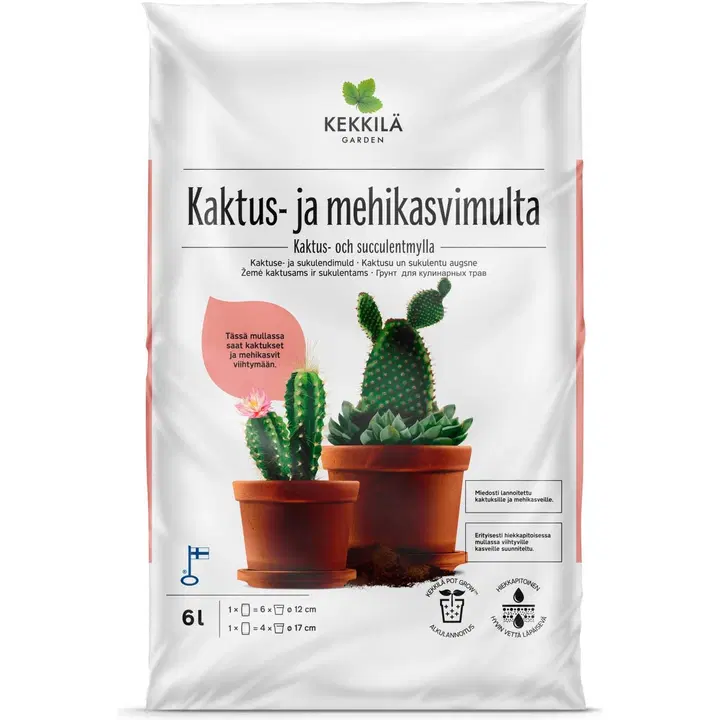 Kaktuse- ja Sukulendimuld 6 l
