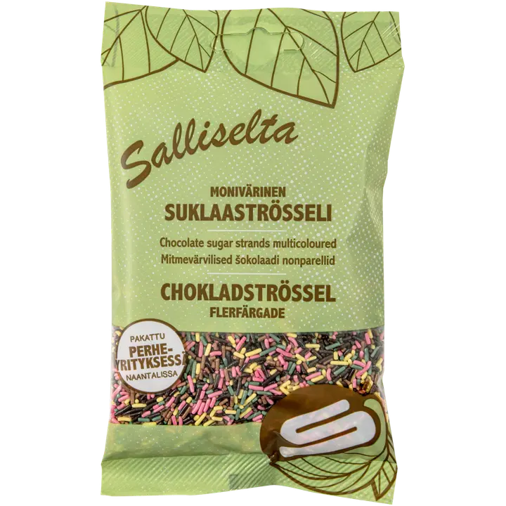 Salliselta shokolaadiströssel 100g mitmevärvilised