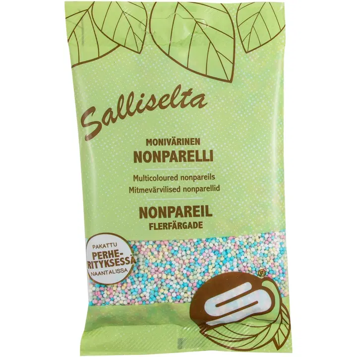 Sallinen mitmevärvilised nonparellid 100 g