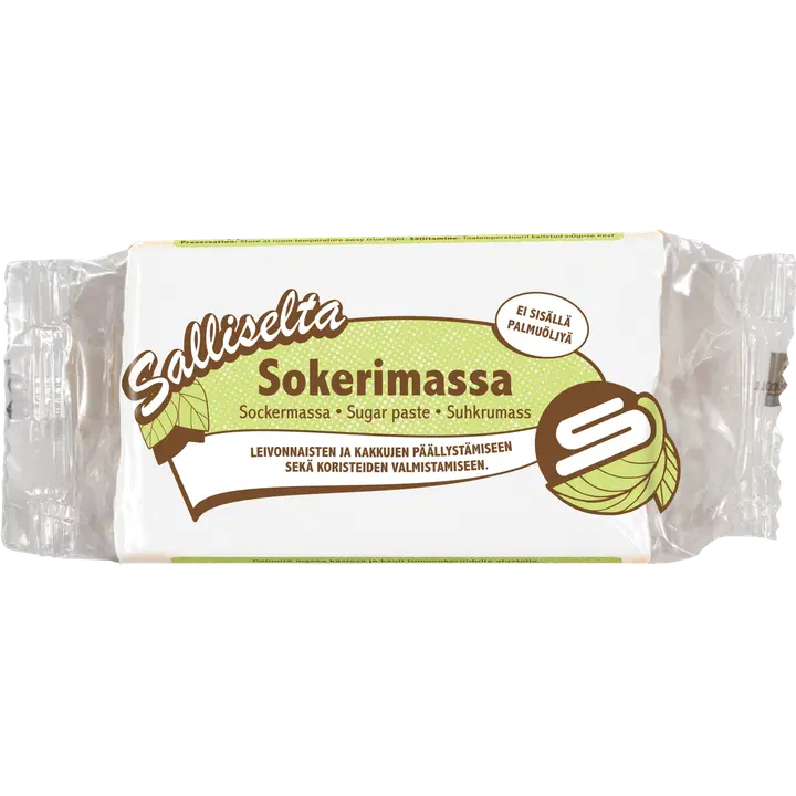 Sallinen suhkrumass, valge, 250g