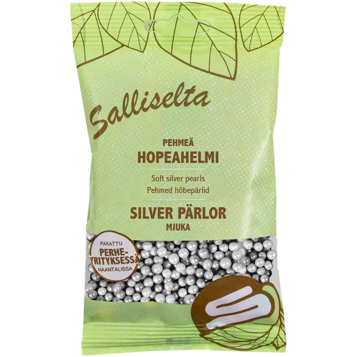 Sallinen pehmed hõbepärlid, 80g