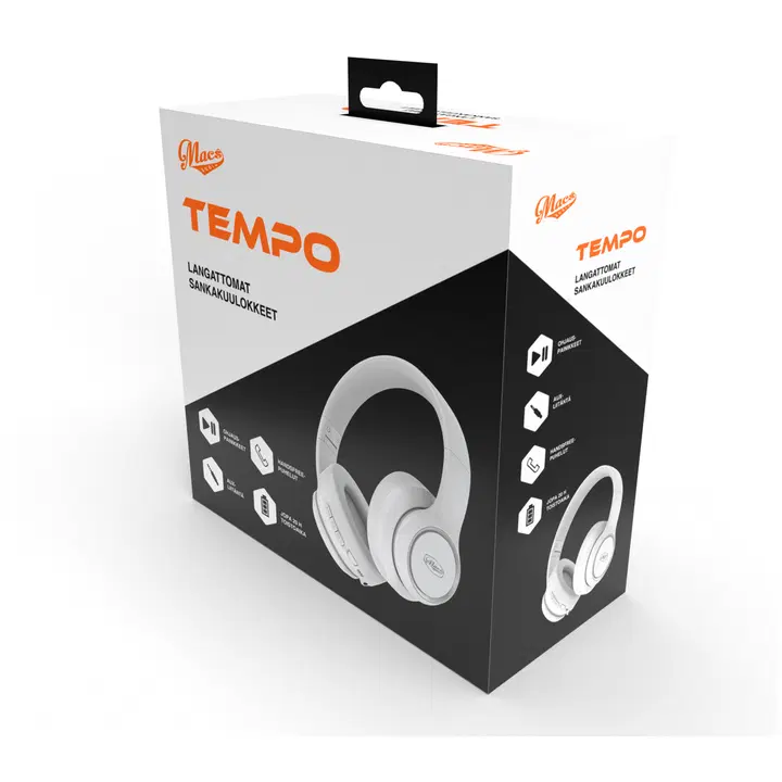 Kõrvaklapid Macs Tempo BT valge