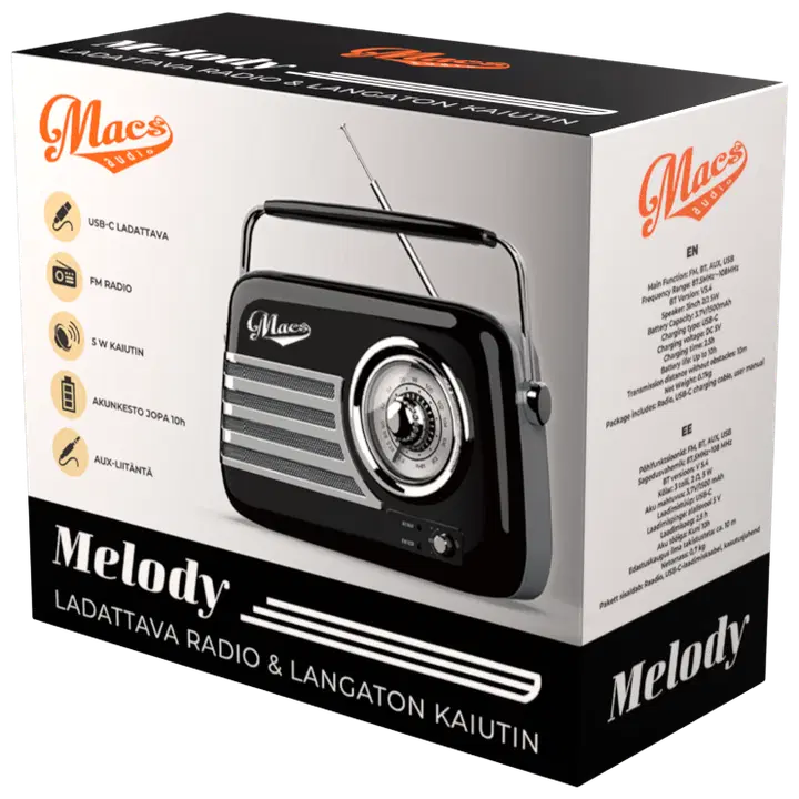 Raadio Macs Melody must