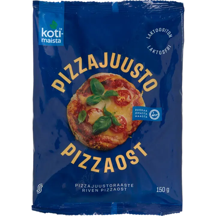 Kotimaista riivitud juust pitsale, 150g