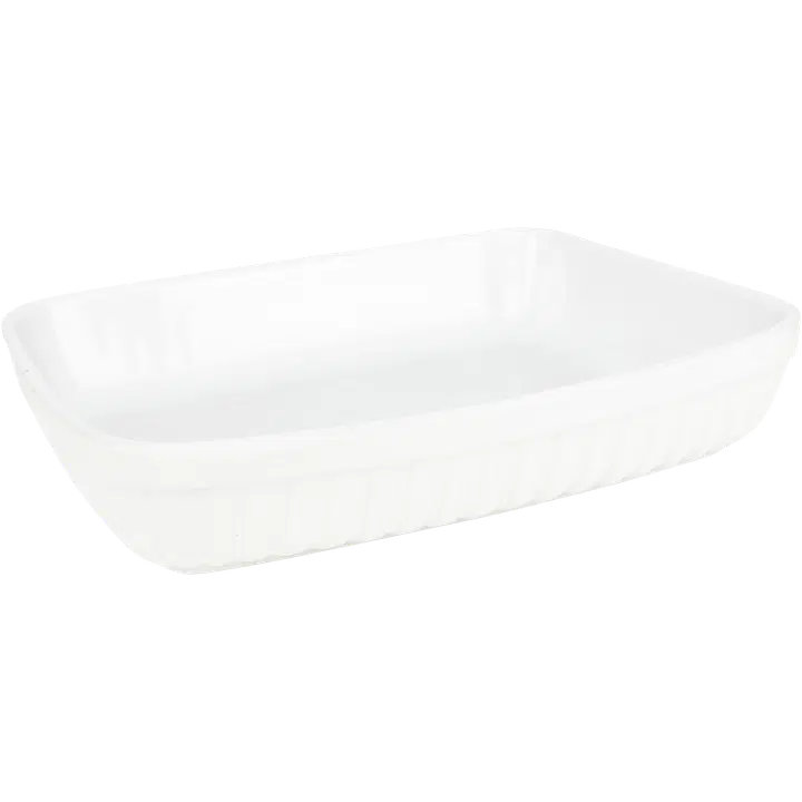 Ahjuvorm 32,5x25,5x6,5 cm, valge keraamika