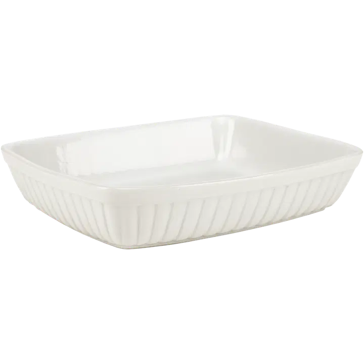 Ahjuvorm 28,5x22,5x5,5 cm, valge keraamika