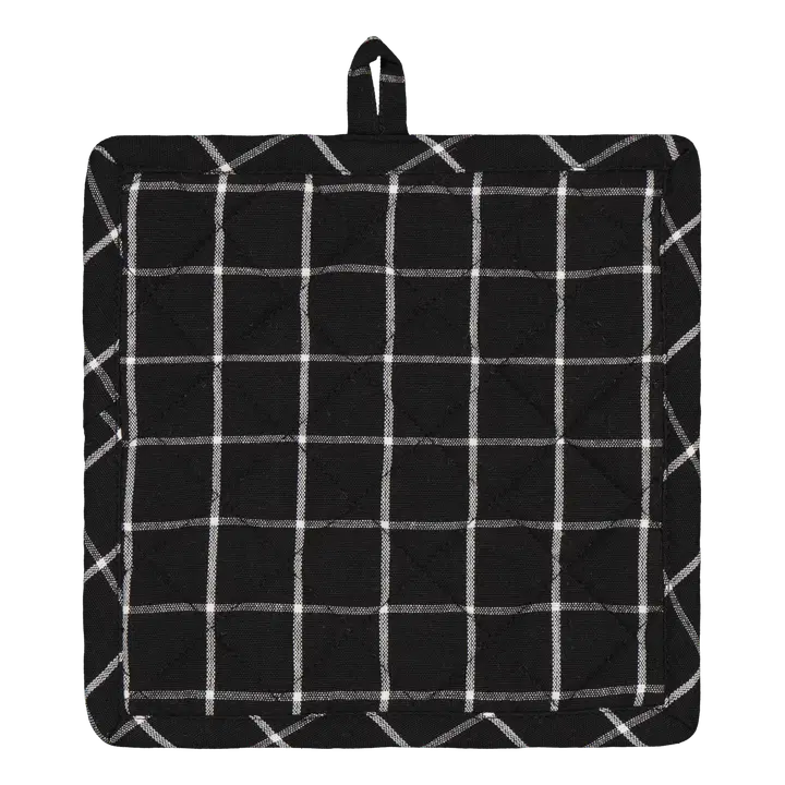 Pajalapp Ruutu 20X20 must/valge