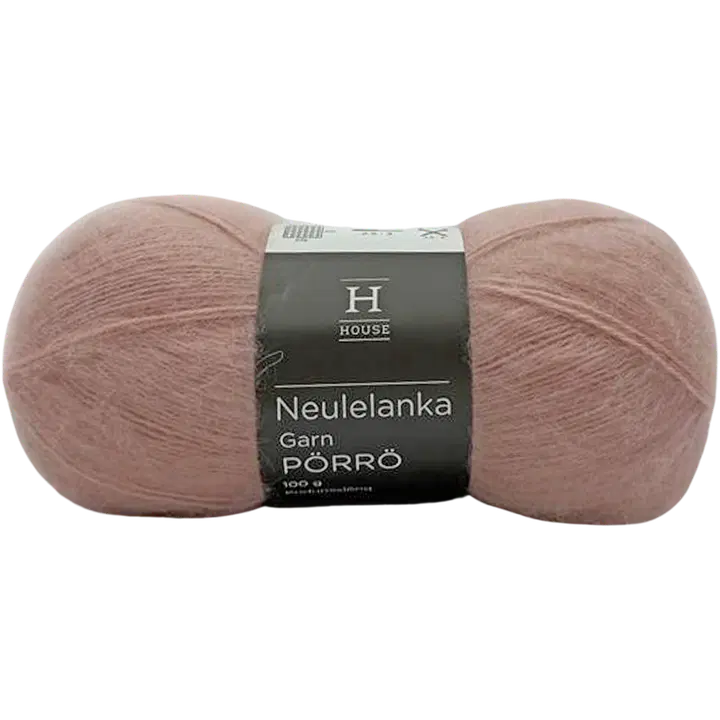 Lõng Pörrö vill-mohäär-akrüül 100g 710239 Roosa