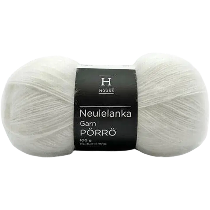 Lõng Pörrö vill-mohäär-akrüül 100g 710239 Valge