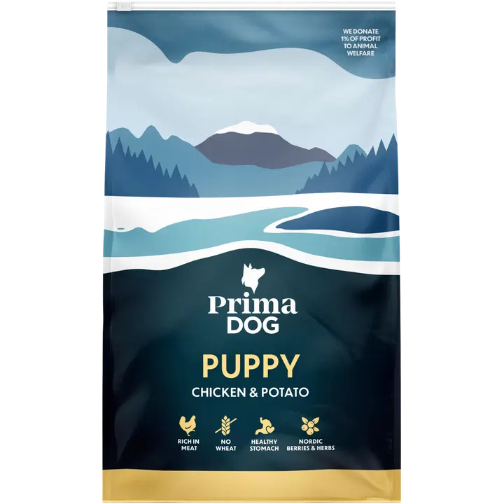 Prima Dog kana-kartuli kuivtoit kutsikatele 3 kg