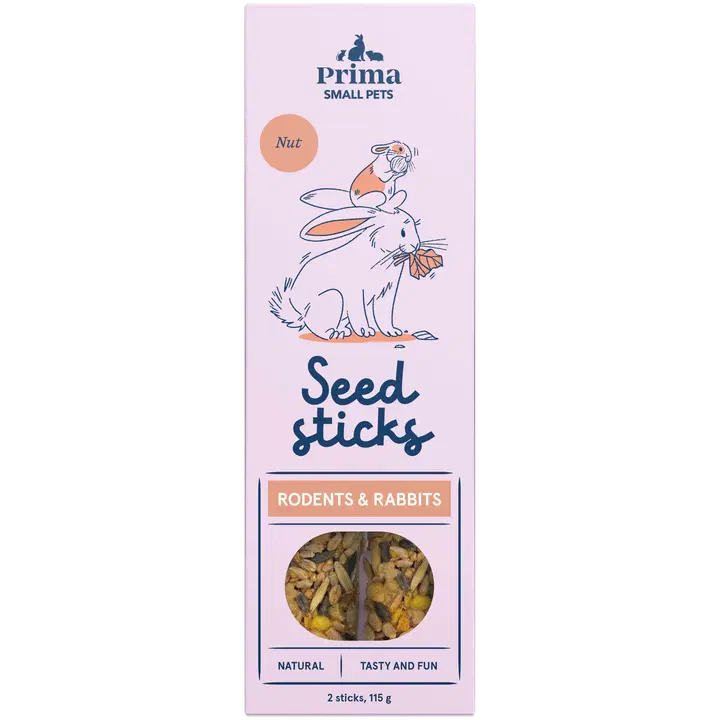 Prima Small Pets Seemnebatoonid pähklitega lindudele 2tk 115g