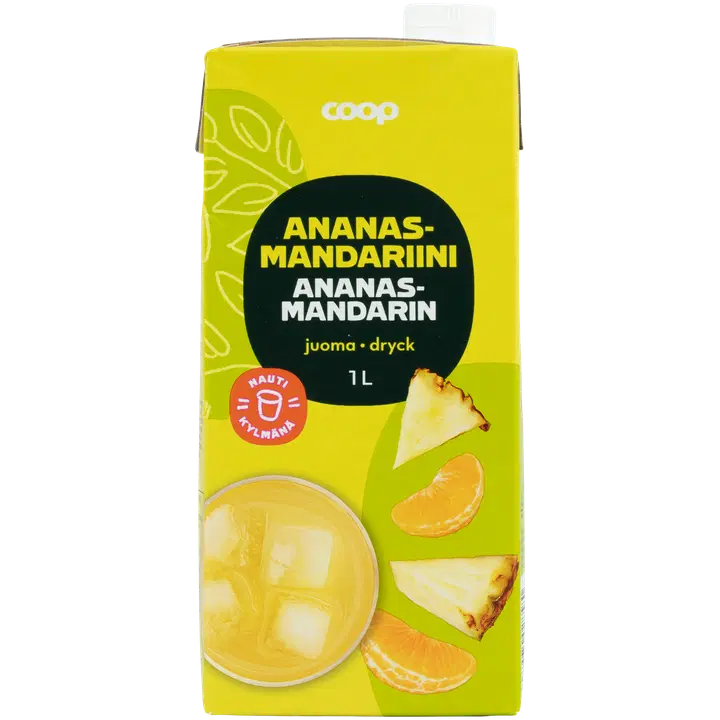 Coop ananassi-mandariinijook 1L