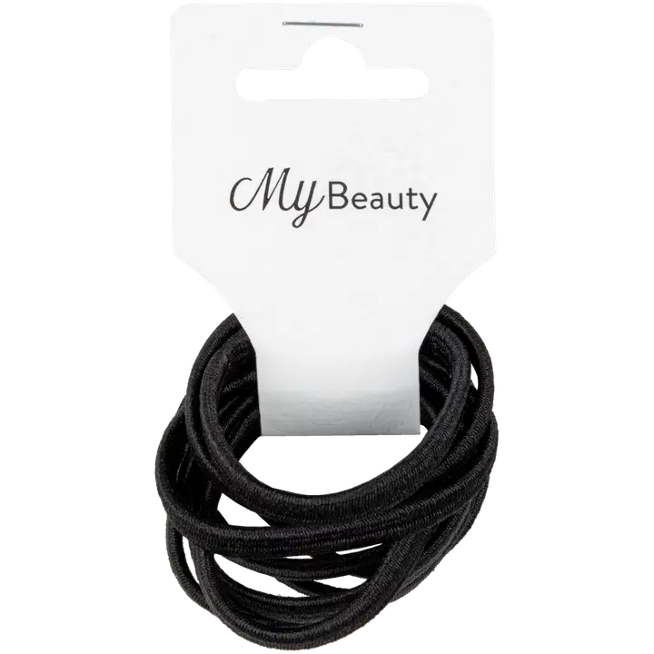 My Beauty juuksekummid must väike 10tk