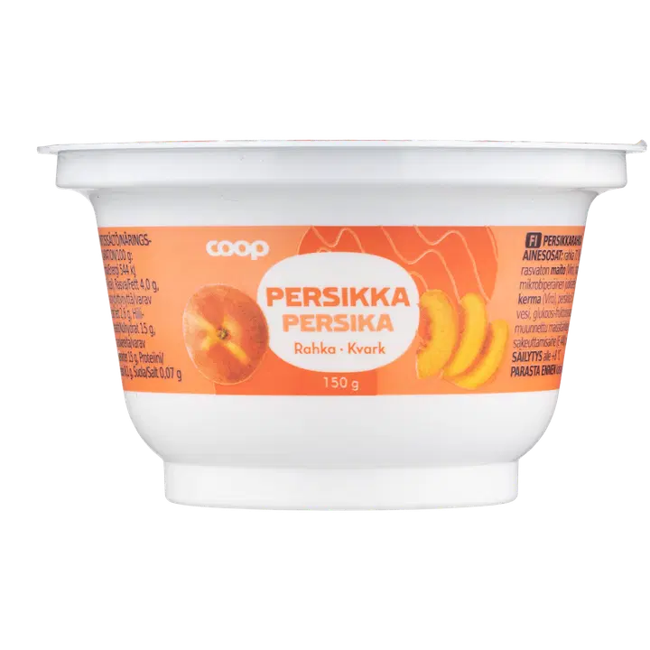 Coop virsiku kohupiimakreem, 150 g