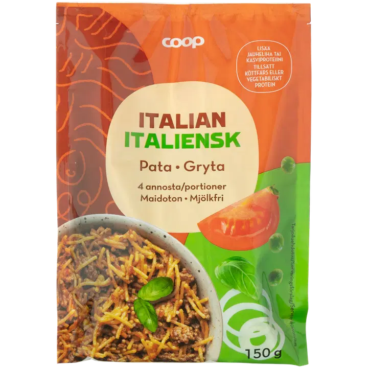 Coop itaaliapärase hautise koostisained, 150 g
