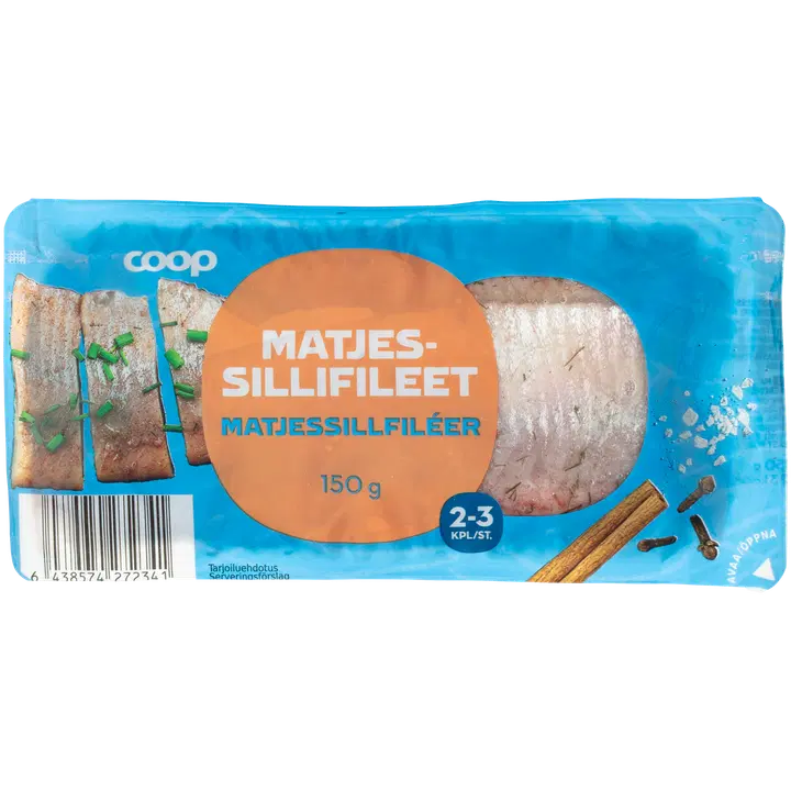 Coop Matjes-Heeringafileed 150G