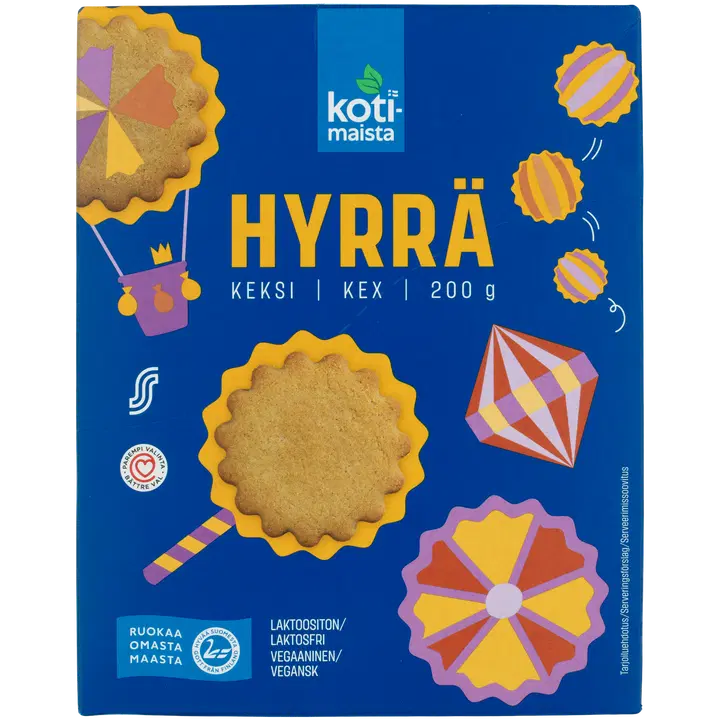 Kotimaista hyrrä küpsis 200g