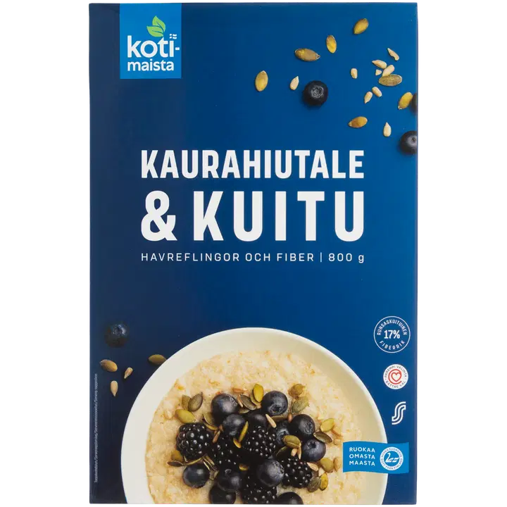 Kotimaista kiirkaerahelbed&kliid 800 g