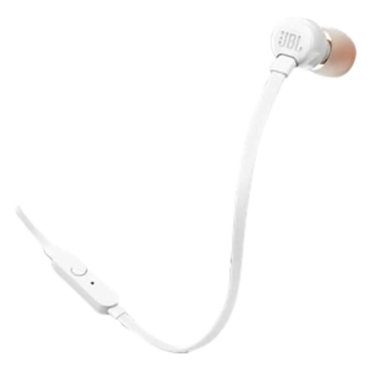 Nööpkõrvaklapid JBL T110 valge