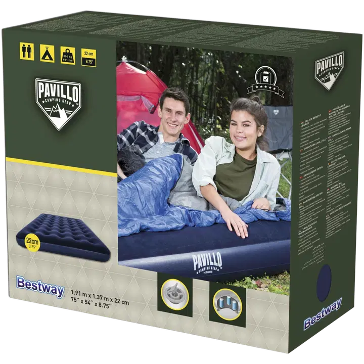 Täispuhutav madrats 191x137x22 pumbaga