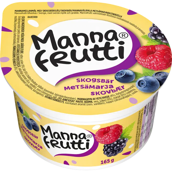 Mannafrutti metsamarja-manna vahepala 165g