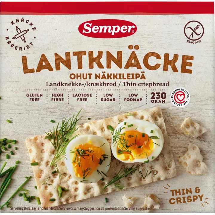 Semper gluteenivabad õhukesed näkileivad 230 g