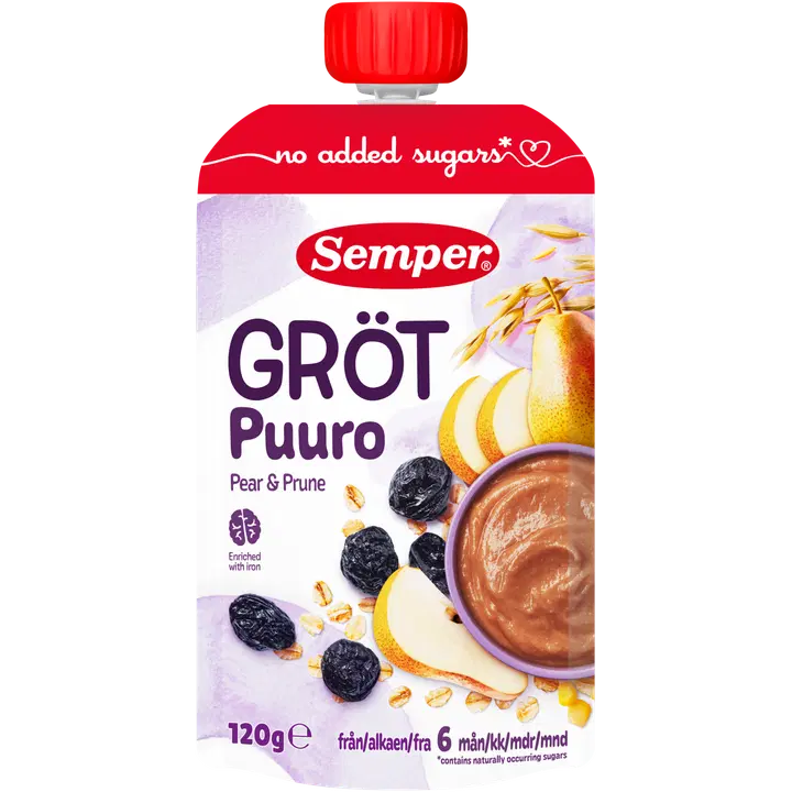 Semper pirni-ploomipuder 120 g, alates 6-elukuust