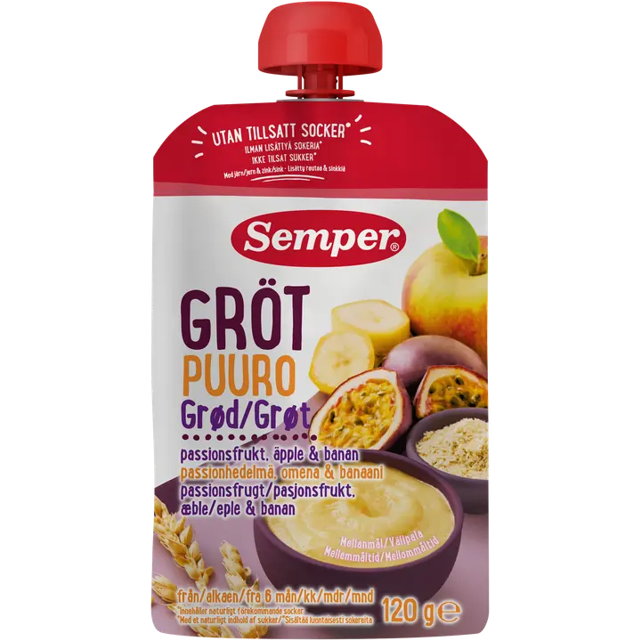 Semper puder passioniga lastele 6kk 120g