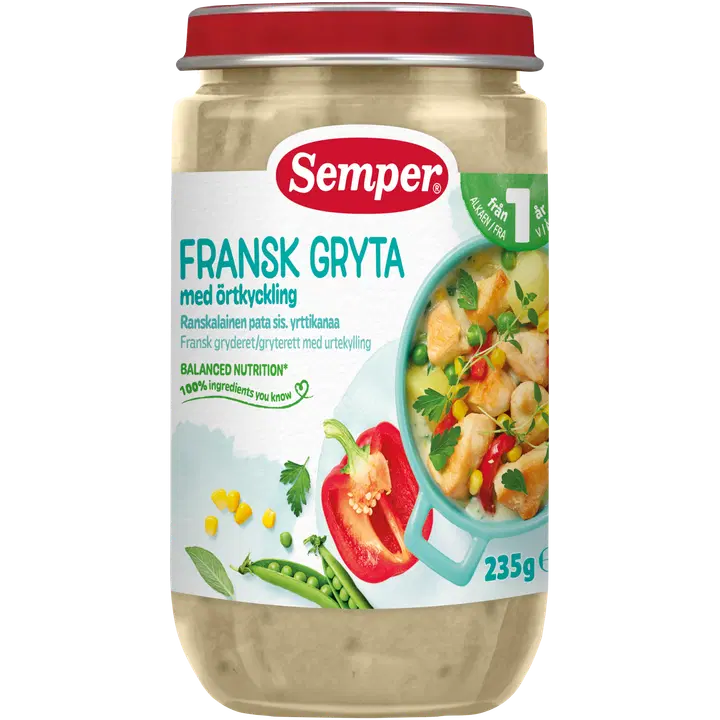 Semper kartuli-kana pajaroog ürtidega 235 g, alates 1-eluaastast